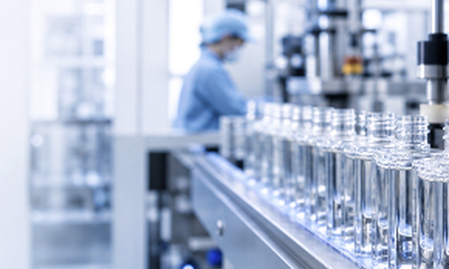 Automated cosmetic glass bottle production line