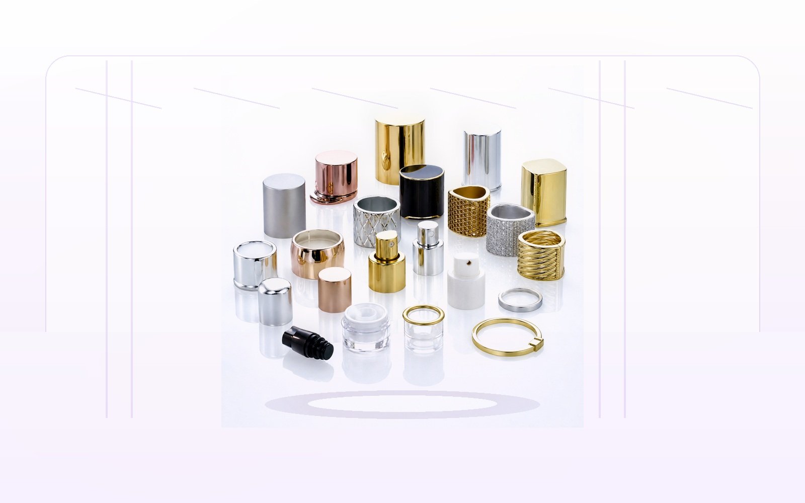 Metal, plastic and decorative component reference